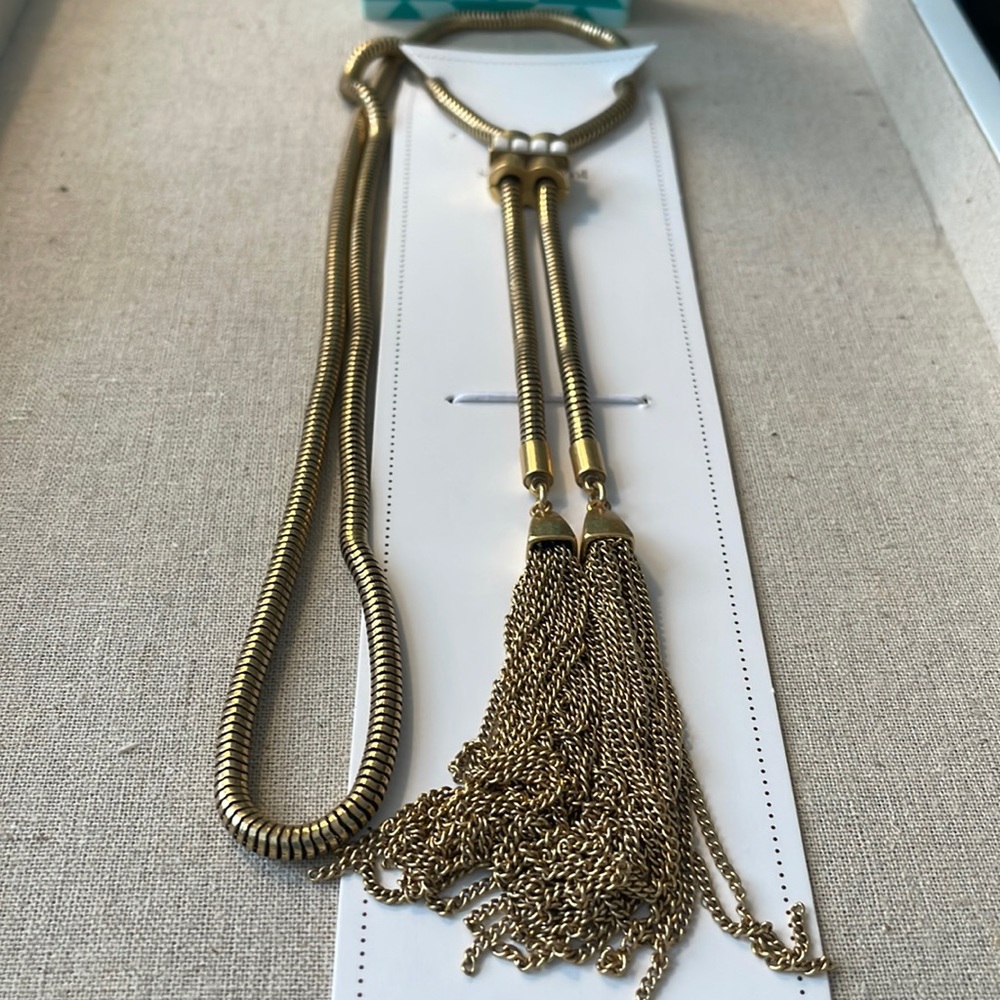 Jacqueline tassel lariat